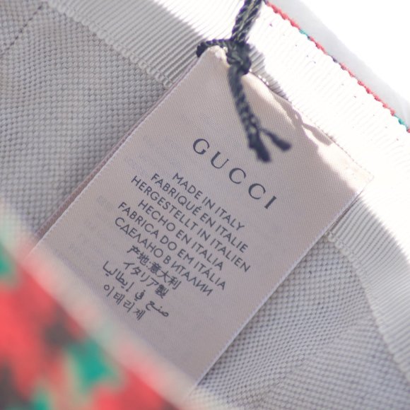 Gucci Houndstooth Baseball Hat With Interlocking G In Red And Green NEW W TAGS - Picture 5 of 9